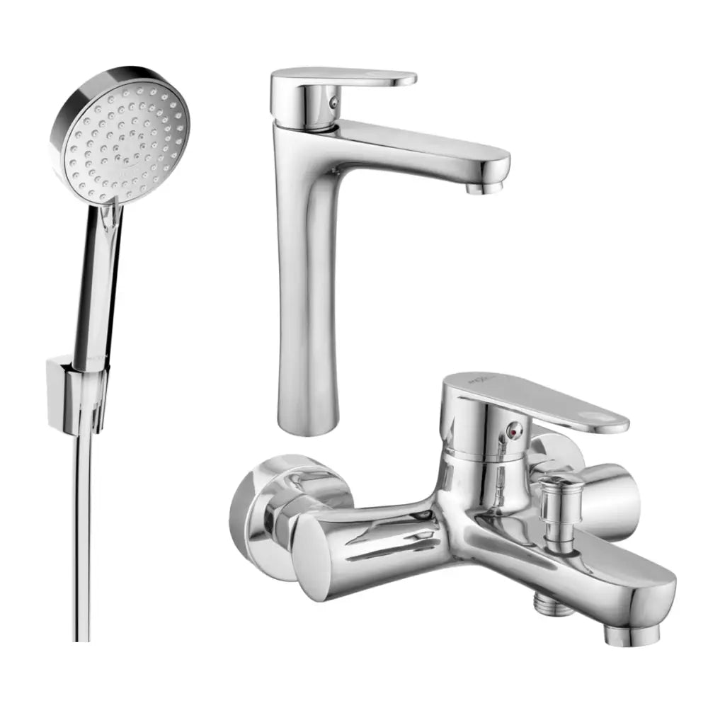 Mexen Kama R75 Badekarpakke Krom - 72513r75