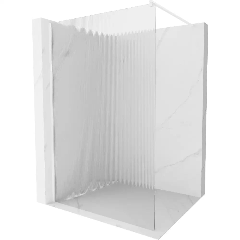 Dusjvegg 70x200 Cm Striper 8 Mm Hvit
