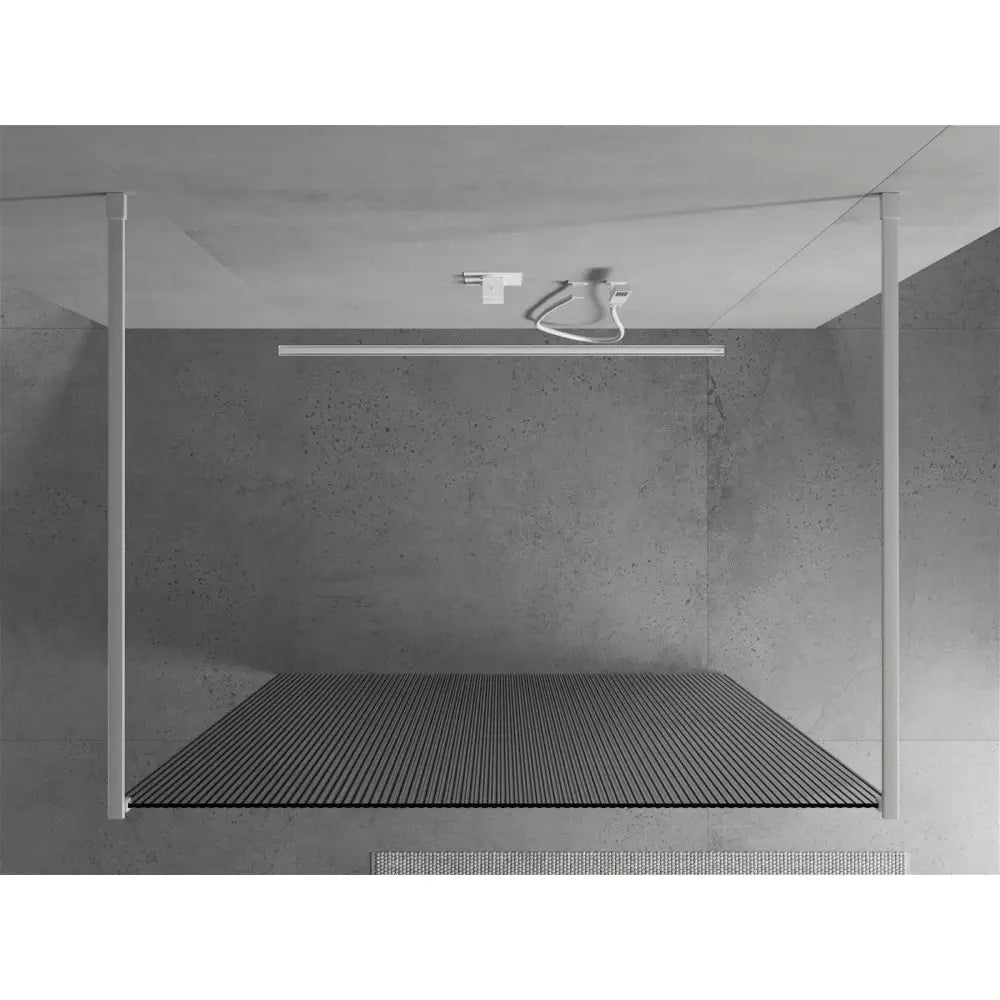 Dusjvegg 140x200 Cm Striper 8 Mm Hvit