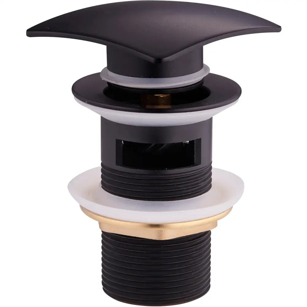 Mexen Klikk-klakk Kvadratisk Avløp med Overløp Svart - 79926