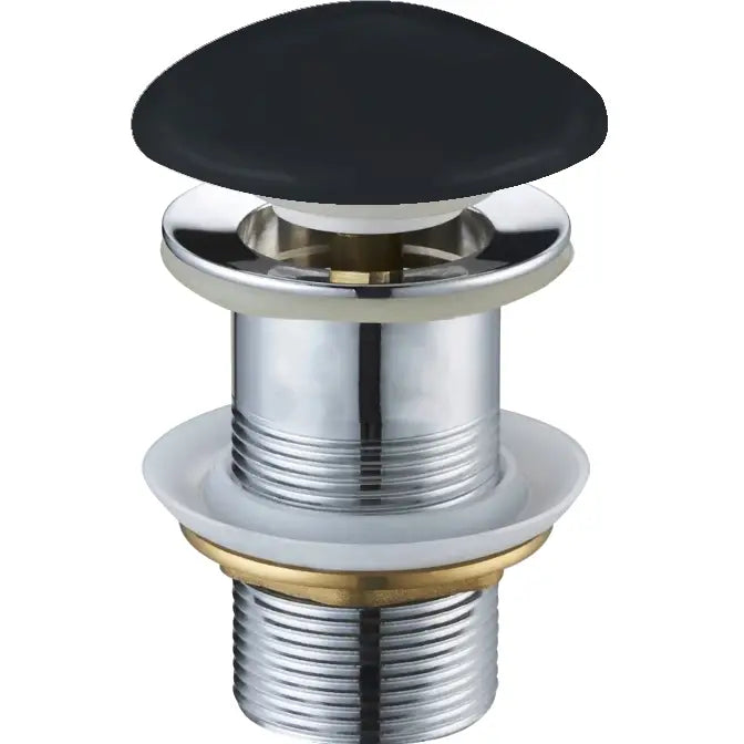 Mexen Klikk-klakk Rund Sort Keramisk Matt - 79910-