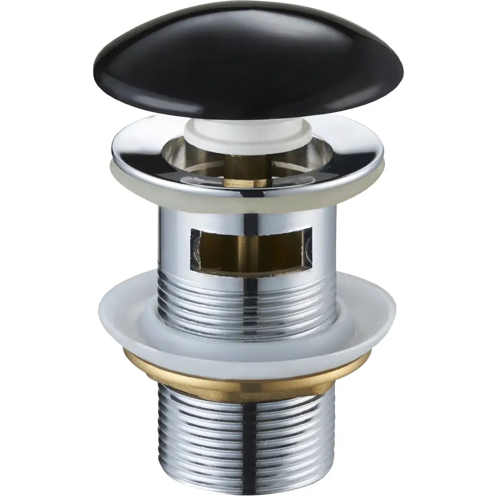 Mexen Klikk-klakk Rundt Overløp Sort Keramisk - 79920-