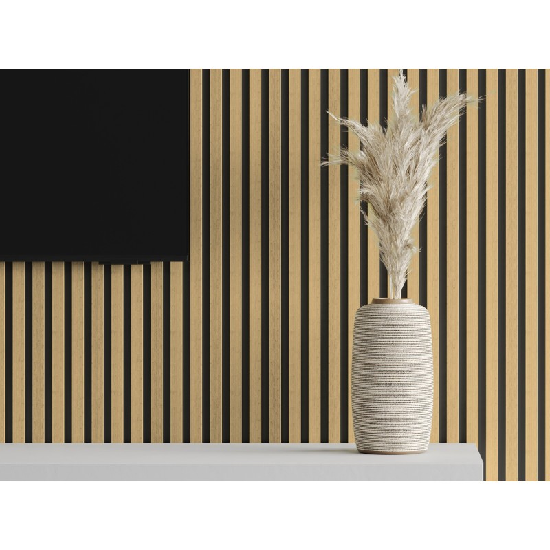 Veggplater kjøkken 275 x 30 cm bambus naturlig Akustisk Mexen Lam – S100-275307-3015-011