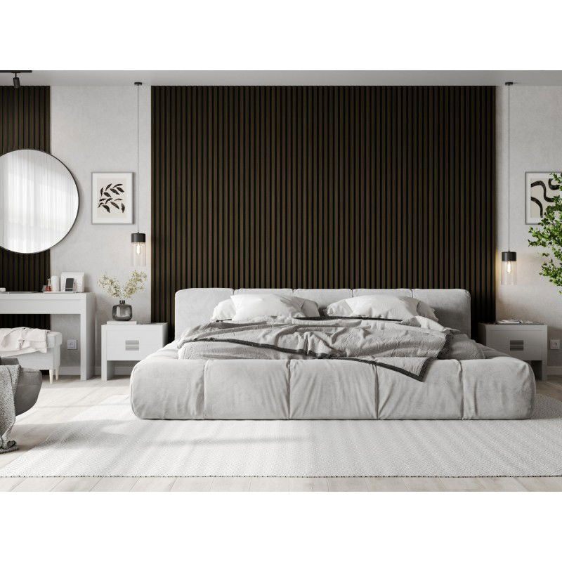 Veggplater kjøkken 275 x 30 cm heban brun trestruktur Akustisk Filtbakside Mexen Lam – S100-275307-3015-020