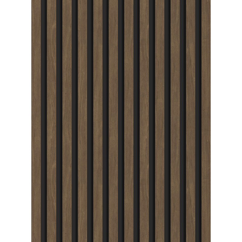 Veggplater kjøkken 275 x 30 cm valnøtt brun Akustisk Mexen Lam – S100-275307-3015-018