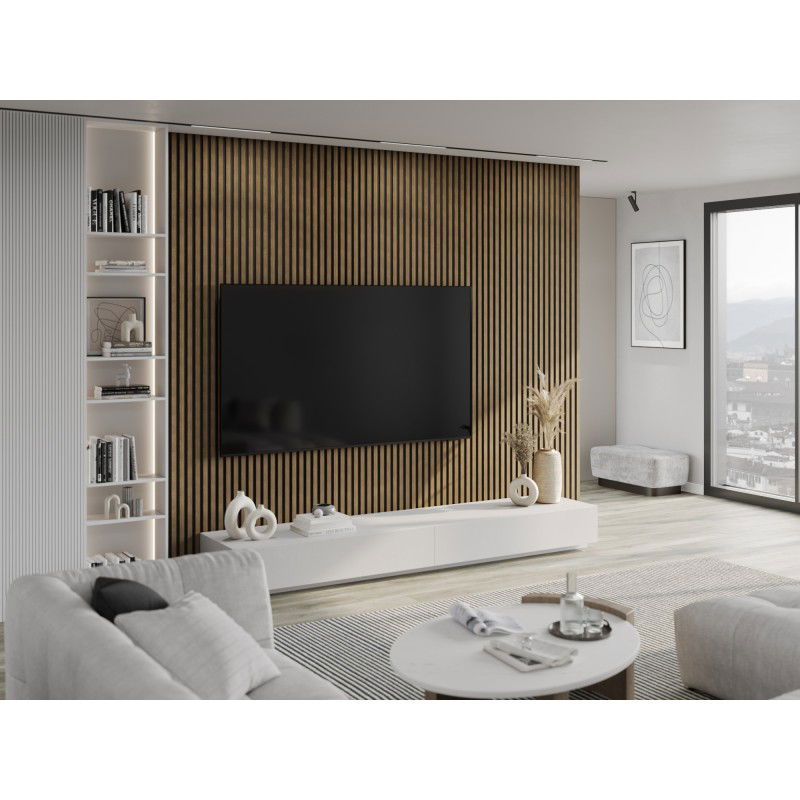 Veggplater kjøkken 275 x 30 cm valnøtt natur Akustisk Mexen Lam – S100-275307-3015-016