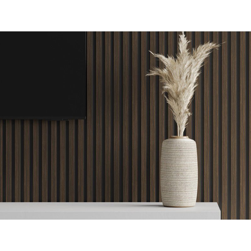 Veggplater kjøkken 275 x 30 cm brun valnøtt Akustisk Mexen Lam – S100-275307-3015-024