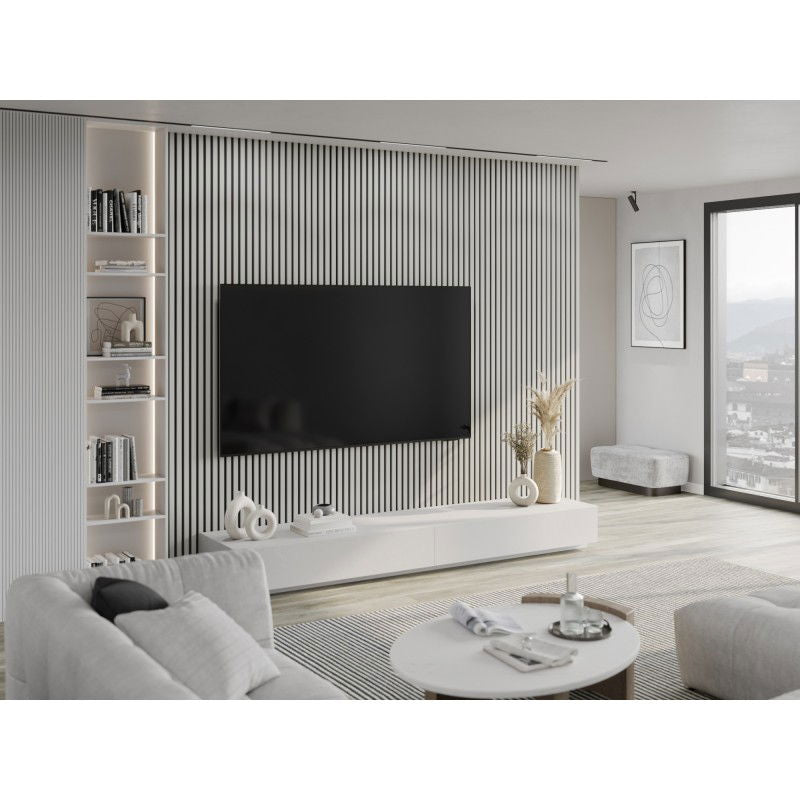 Veggplater kjøkken 275x31,5 cm hvit høyglans Akustisk Mexen Lam – S100-275317-2812-054