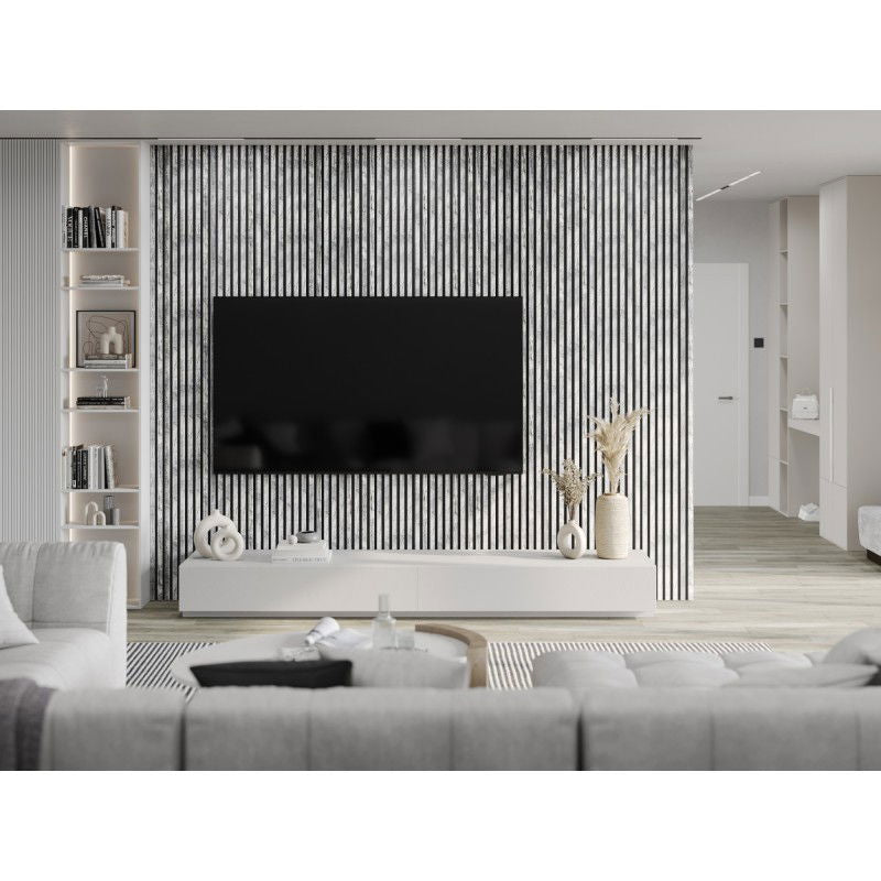 Veggplater kjøkken 275x31,5 cm hvit eik Akustisk Mexen Lam – S100-275317-2812-064