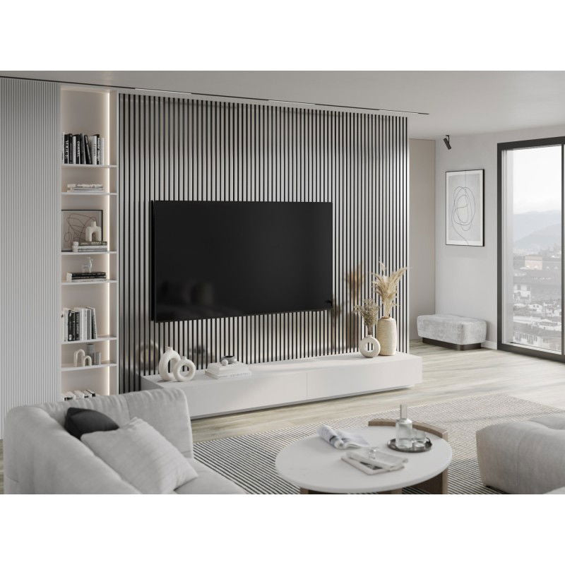 Veggplater kjøkken 275x31,5 cm sølv akustisk Mexen Lam – S100-275317-2812-056