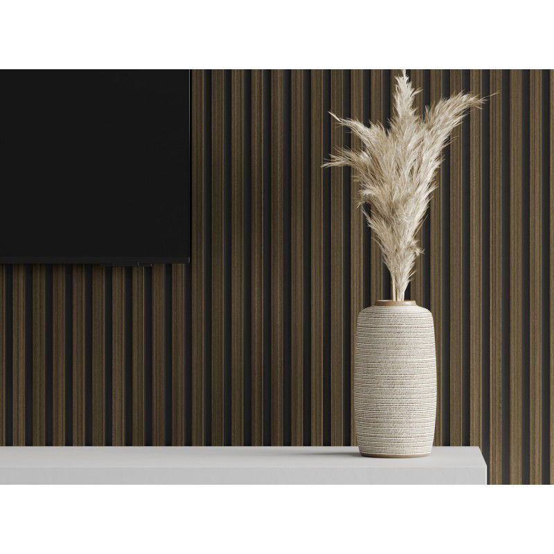 Veggplater kjøkken 275 x 30 cm heban brun Akustisk Mexen Lam – S105-275307-3015-020