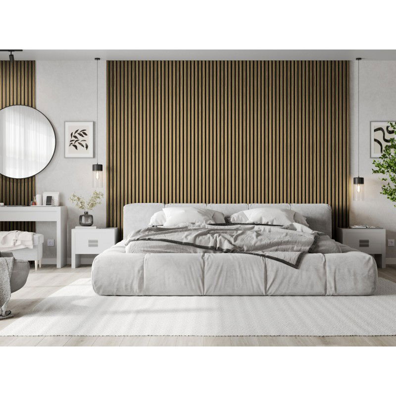 Veggplater kjøkken 275 x 30 cm lys valnøtt Akustisk Mexen Lam – S105-275307-3015-017