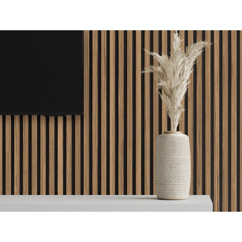 Veggplater kjøkken 275 x 30 cm lys valnøtt Akustisk Mexen Lam – S105-275307-3015-017