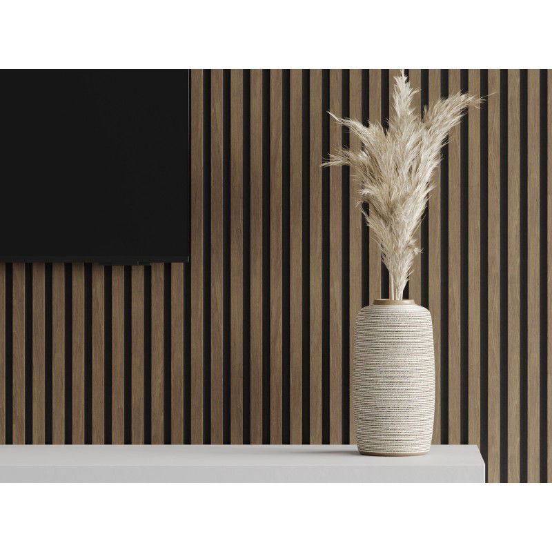 Veggplater kjøkken 275 x 30 cm valnøtt kakao Akustisk Mexen Lam – S105-275307-3015-018