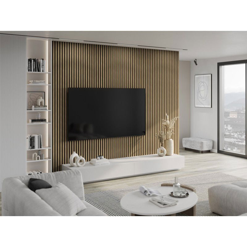 Veggplater kjøkken 275 x 30 cm valnøtt akustisk filtbakside Mexen Lam – S105-275307-3015-015