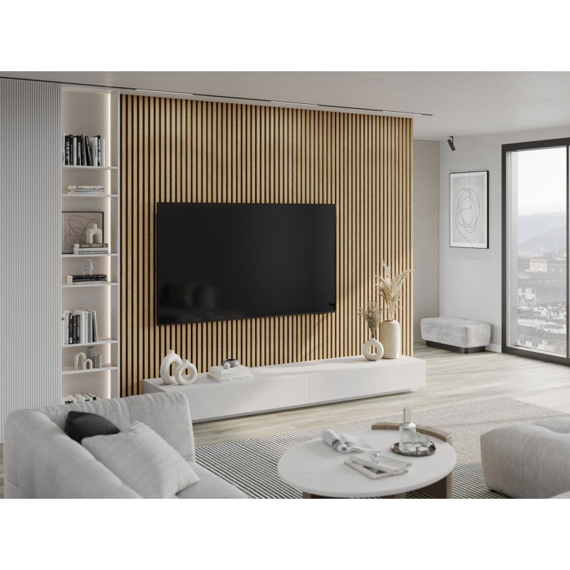 Veggplater kjøkken 275 x 30 cm furu klassisk Akustisk Mexen Lam – S105-275307-3015-012
