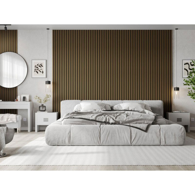 Veggplater kjøkken 275 x 30 cm teak gyllen Akustisk Mexen Lam – S105-275307-3015-014