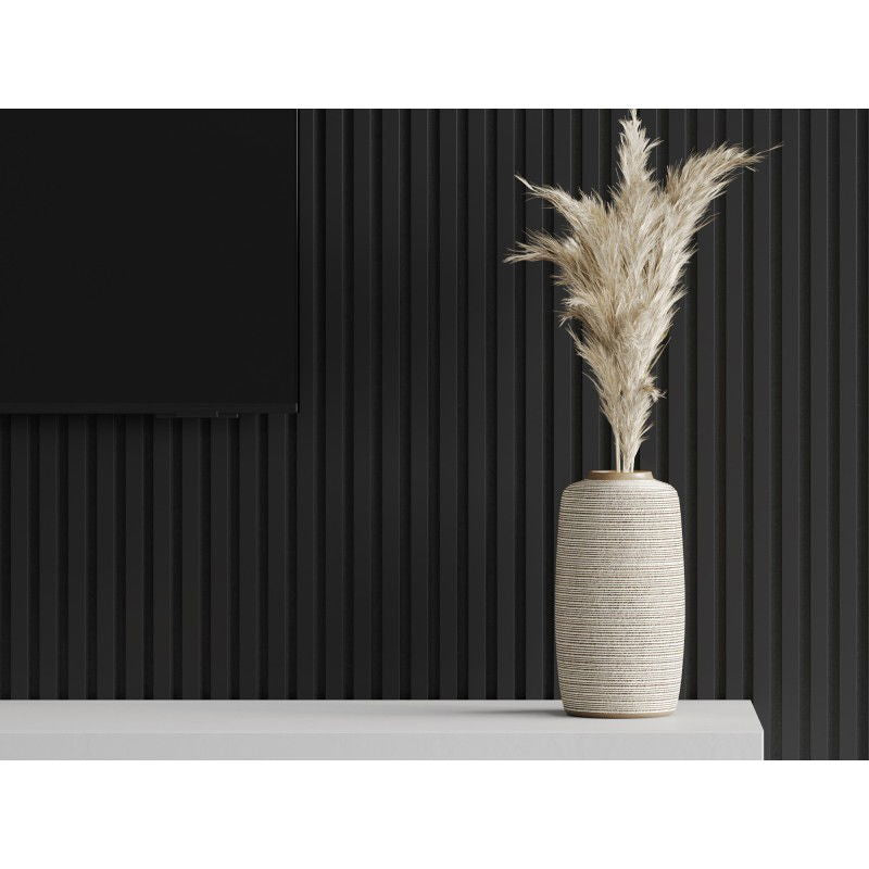 Veggplater kjøkken 275x31,5 cm svart høyglans akustisk Mexen Lam – S105-275317-2812-055