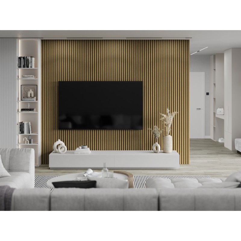 Veggplater kjøkken 275x31,5 cm eik Amber akustisk filtbakside Mexen Lam – S105-275317-2812-073