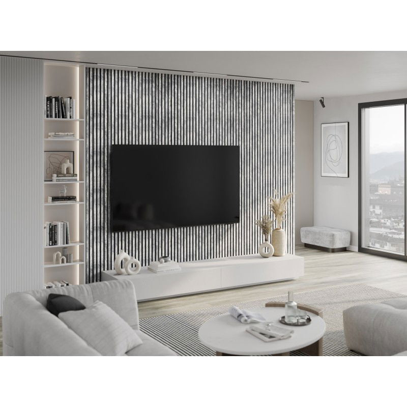 Veggplater kjøkken 275x31,5 cm hvit eik Akustisk Mexen Lam – S105-275317-2812-064