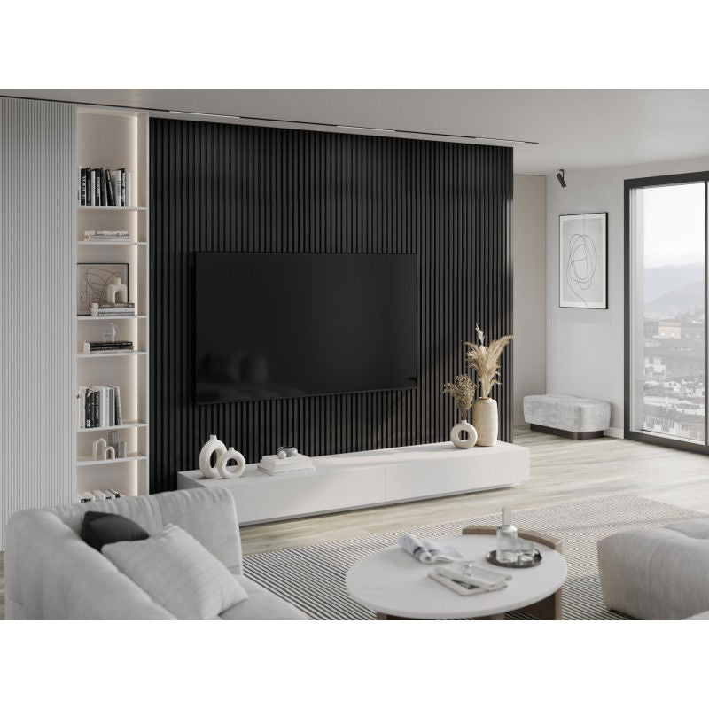 Veggplater kjøkken 275x31,5 cm svart akustisk Mexen Lam – S105-275317-2812-069