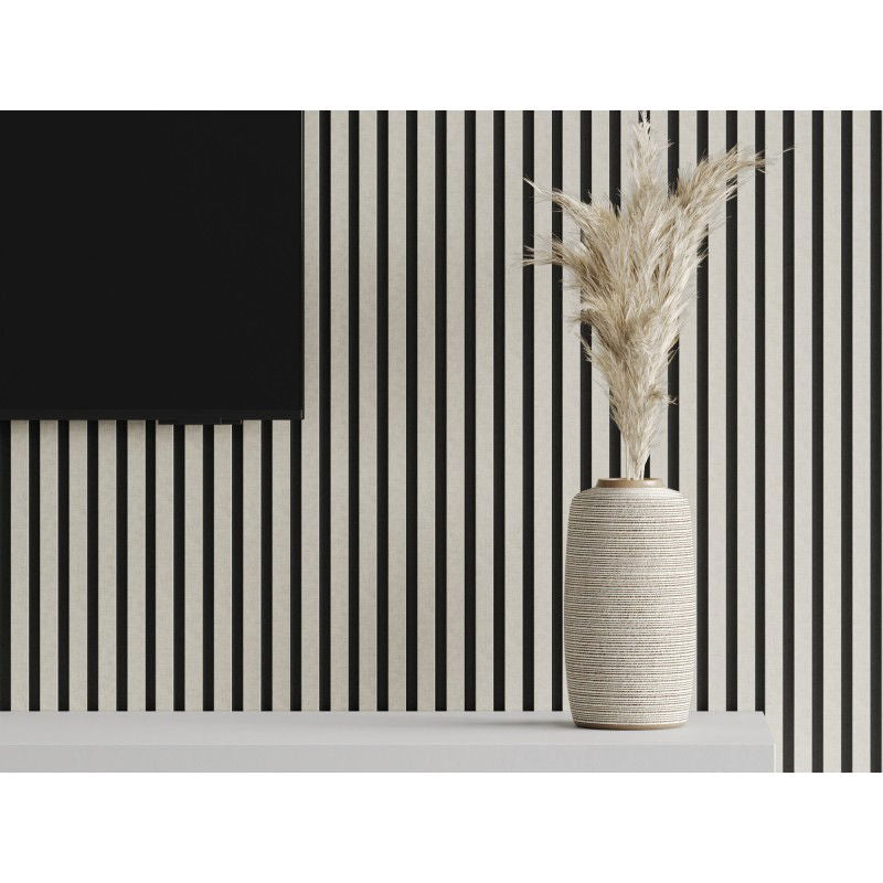 Veggplater kjøkken 275x31,5 cm grå len-struktur Akustisk Mexen Lam – S105-275317-2812-068