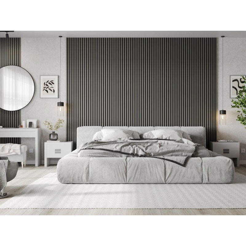 Veggplater kjøkken 275x31,5 cm grå matt Akustisk Filtbakside Mexen Lam – S105-275317-2812-052