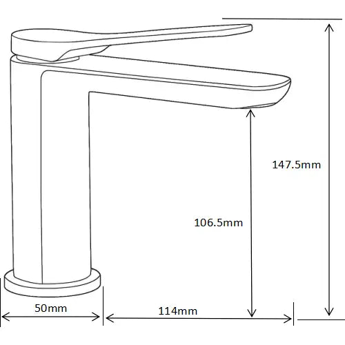 Mexen Largo Servantbatteri Sort - 73700