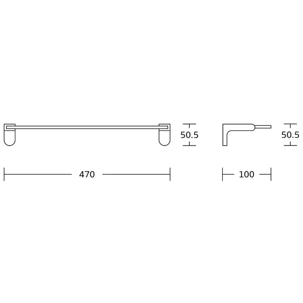 Mexen Lea Hengende Glasshylle Krom - 7026037