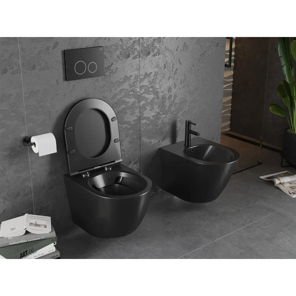 Mexen Lena Toalettskål uten Spylekant Matt Svart - 3322xx
