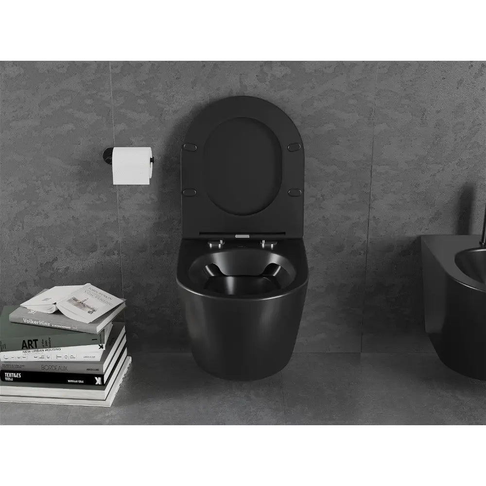 Mexen Lena Toalettskål uten Spylekant Matt Svart - 3322xx