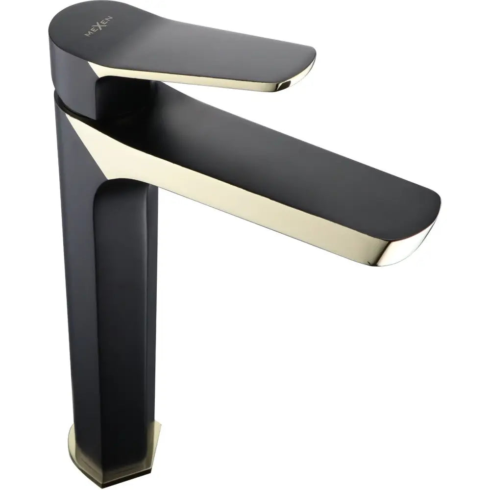 Mexen Lerma Høy Servantbatteri Svart/gull - 74310