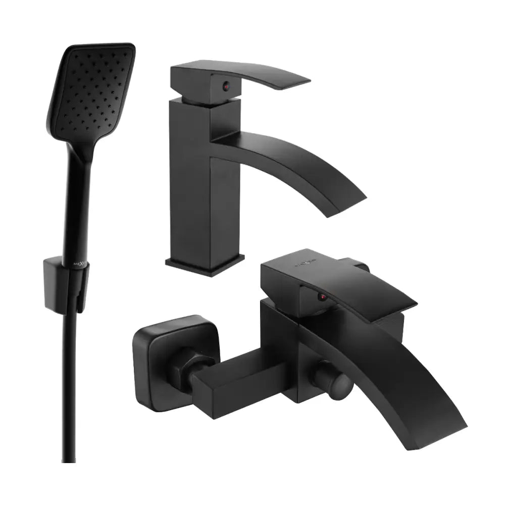 Mexen Libra R62 Badekar Sett Svart - 745103r62-