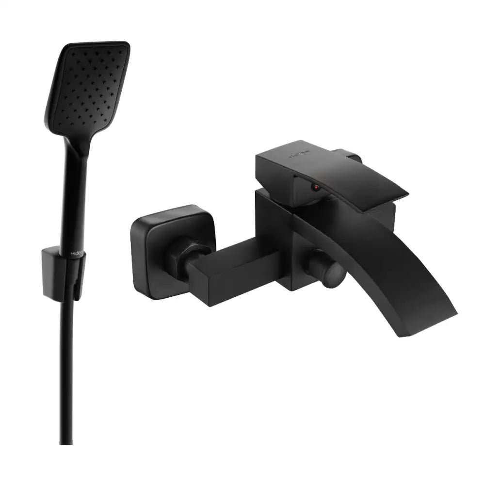 Mexen Libra R62 Badekarsbatteri med Dusjsett Svart - 74513r62