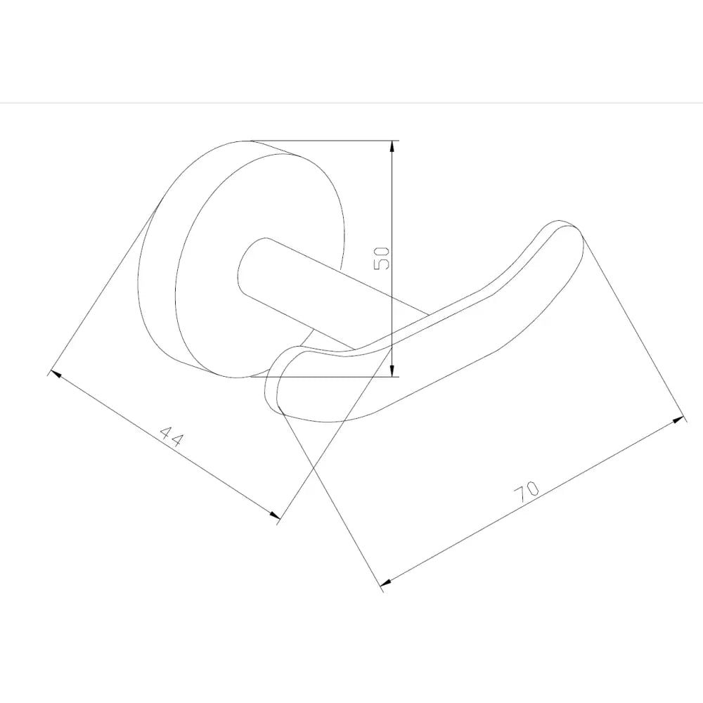 Mexen Loft Dobbel Håndklekrok Krom - 7012635