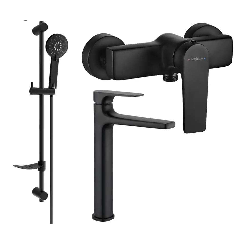 Mexen Lynx Df40 Dusjsett Sort - 745914df40-