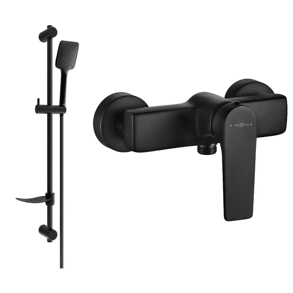 Mexen Lynx Df62 Dusjbatteri med Dusjsett Svart - 74594df62-