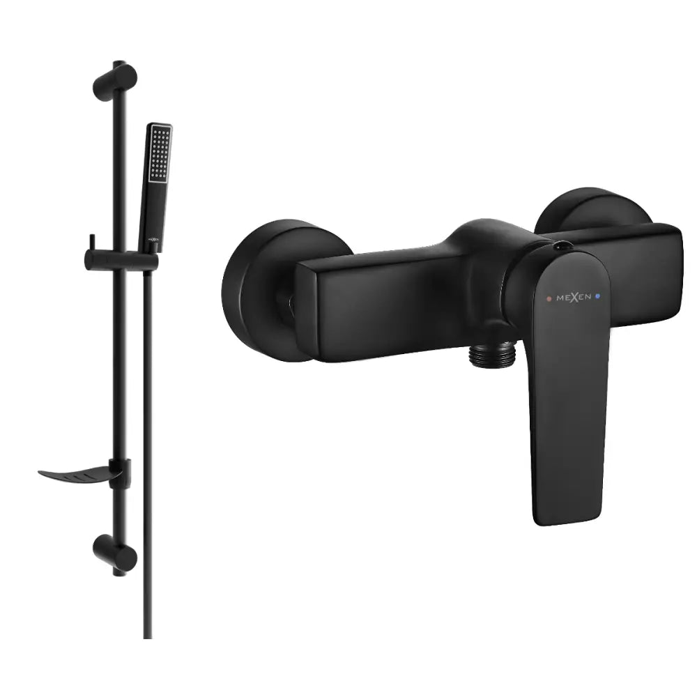 Mexen Lynx Df72 Dusjbatteri med Dusjsett Svart - 74594df72