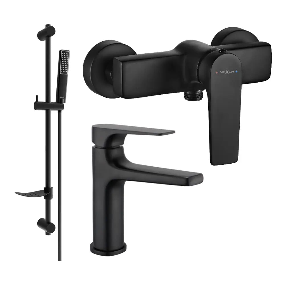 Mexen Lynx Df72 Dusjsett Svart - 745904df72