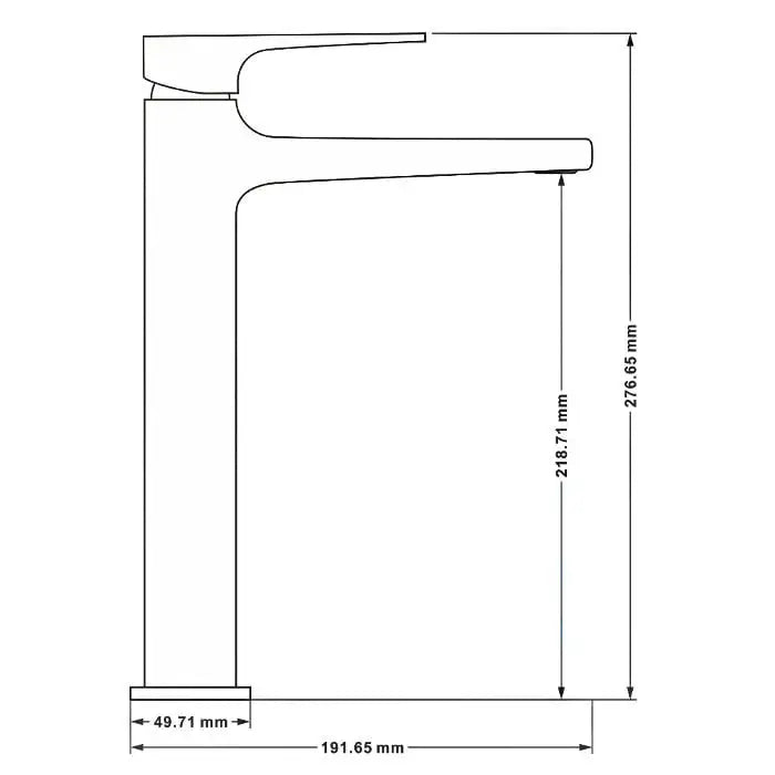Mexen Lynx Høy Servantbatteri Krom - 745910-