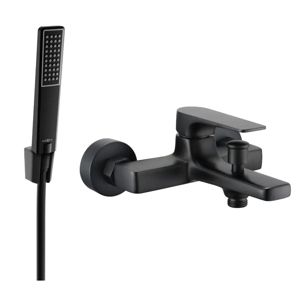 Mexen Lynx R72 Badekarkran med Dusjsett Svart - 74593r72-