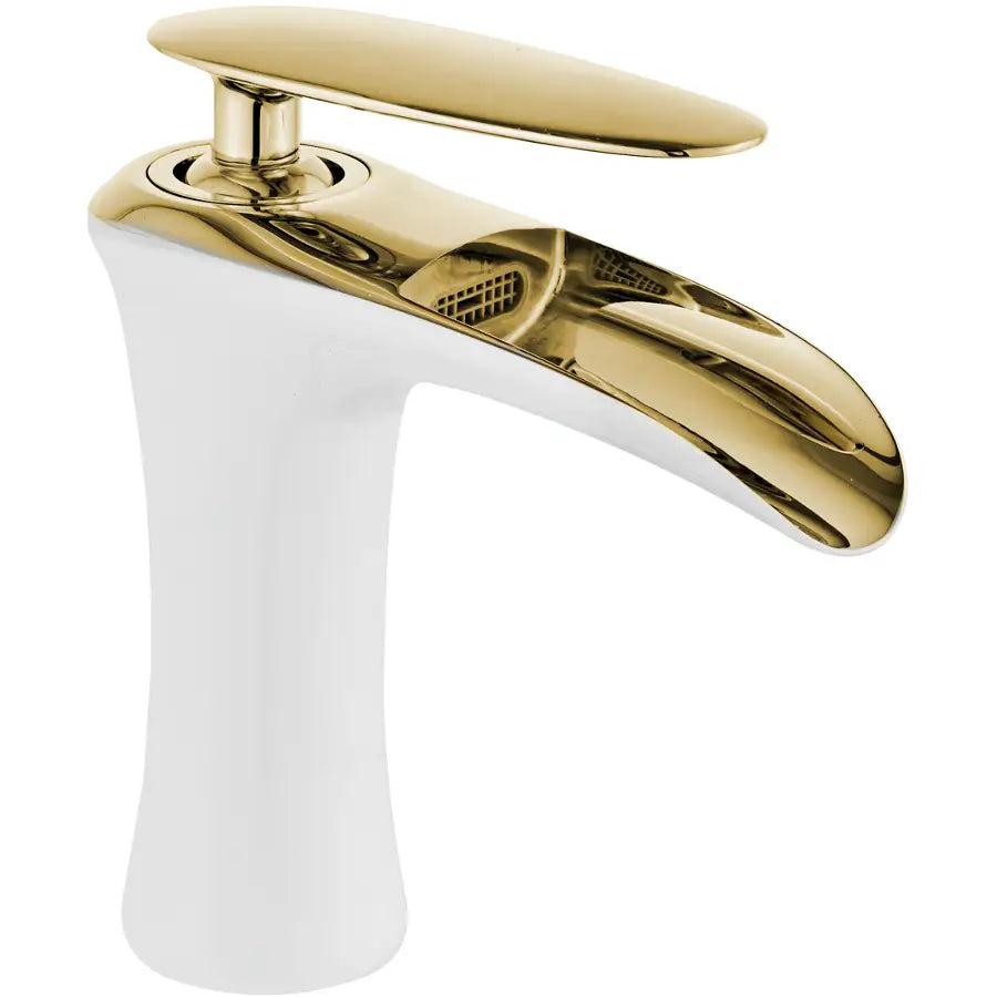 Mexen Lyra Servantbatteri Hvit/gull - 745300-