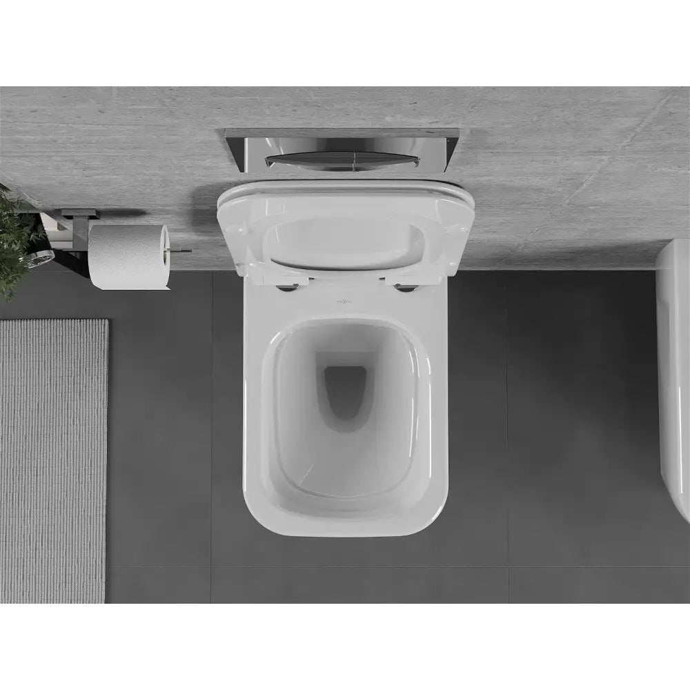 Mexen Margo Toalettskål Rimless med Soft-close Slim Sete Duroplast Hvit