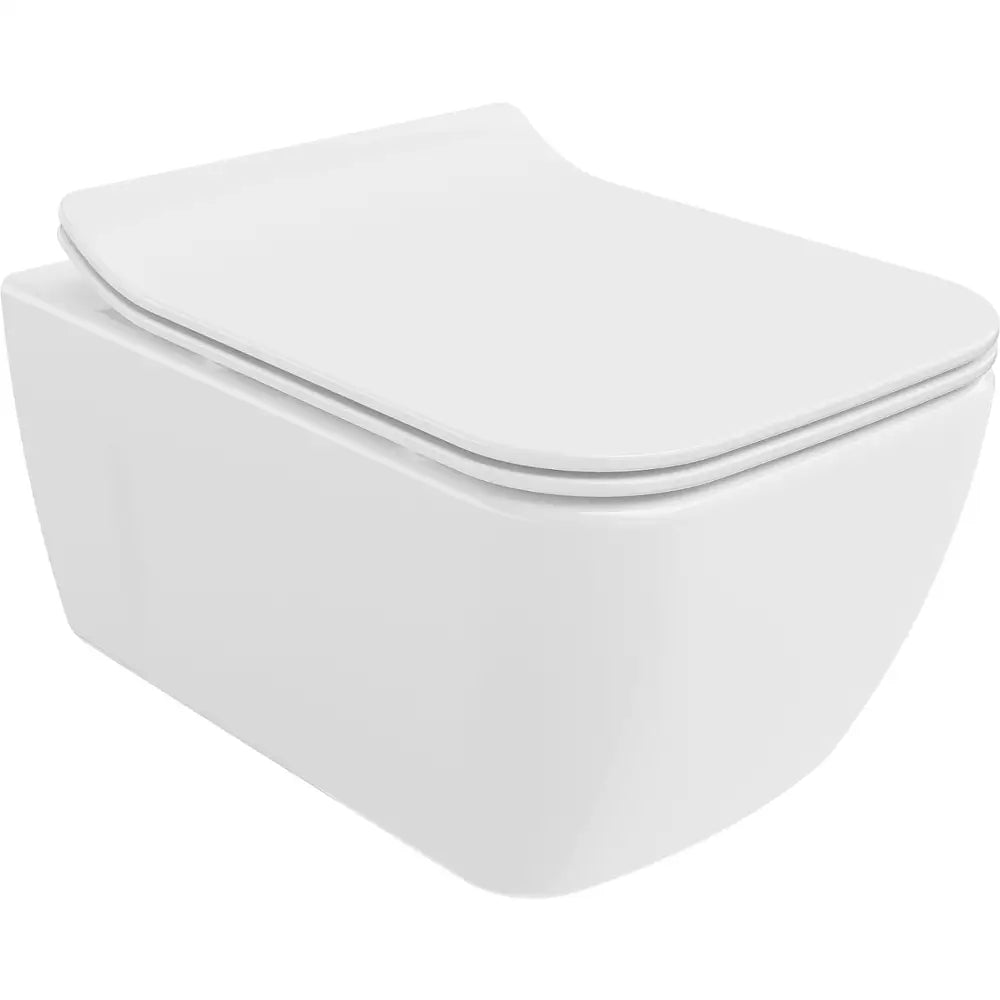 Mexen Margo Toalettskål Rimless med Soft-close Slim Sete Duroplast Hvit
