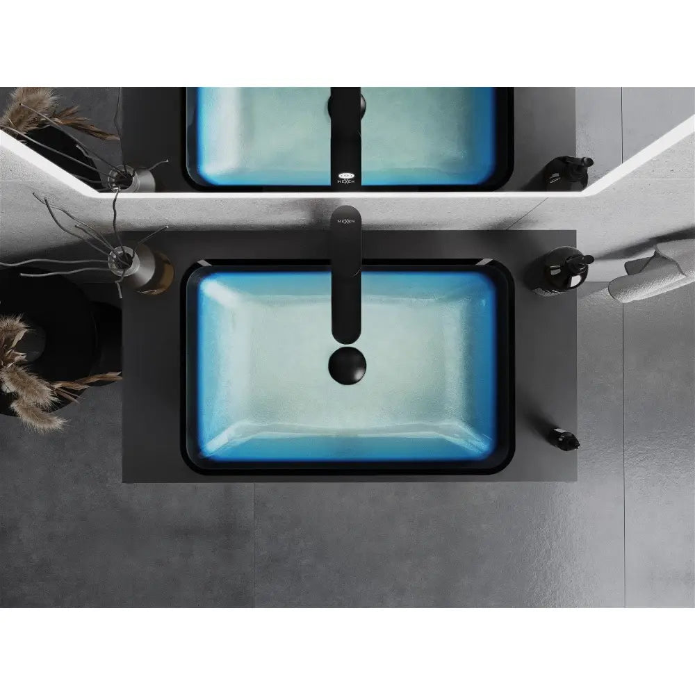 Mexen Megan Glasservant for Benkeplate 56x36 Cm Blå