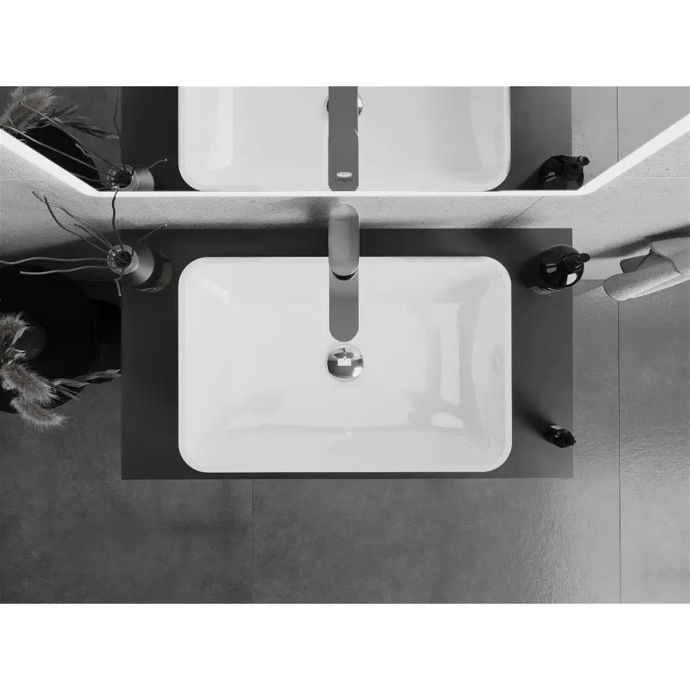 Mexen Megan Glasservant for Benkeplate 56x36 Cm Hvit