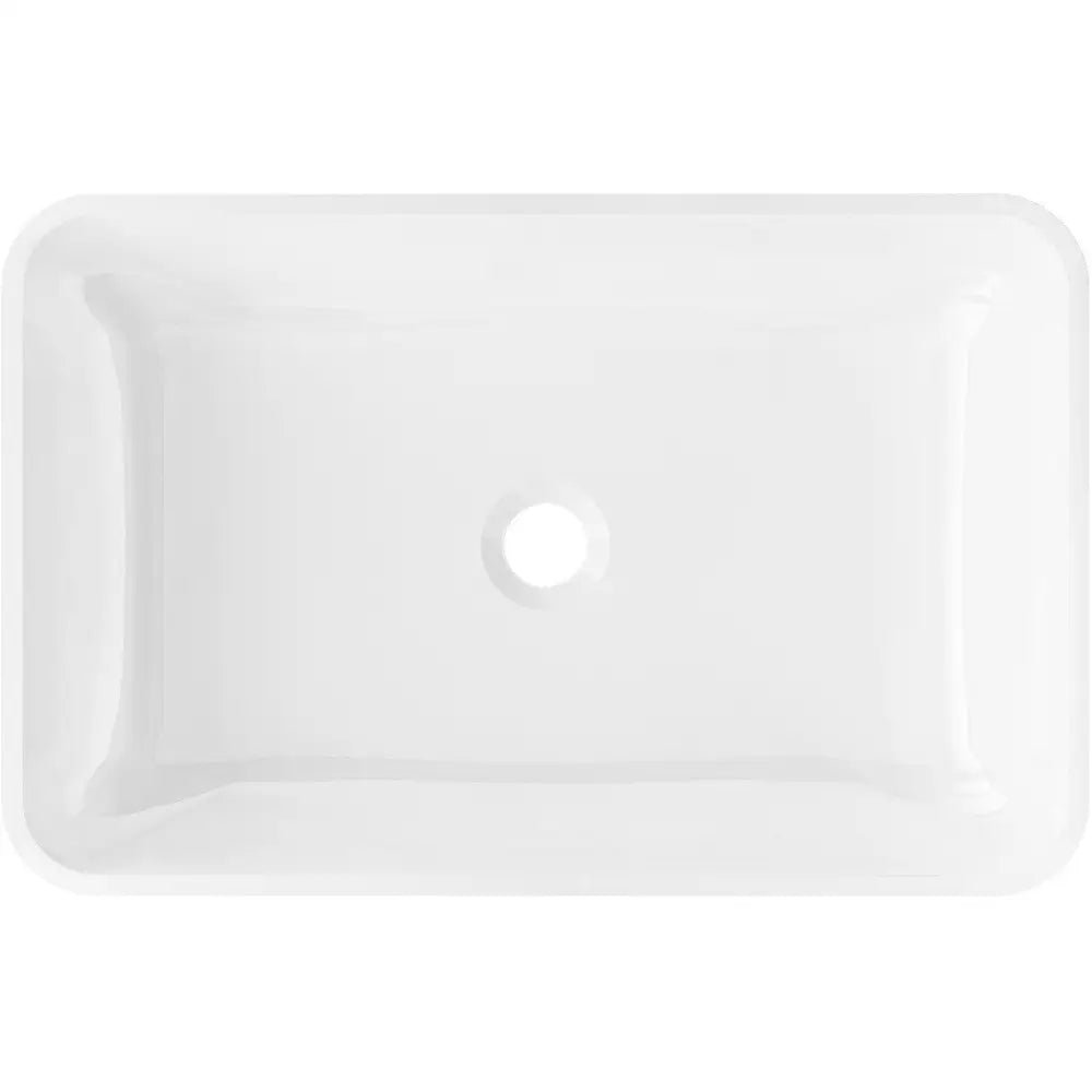 Mexen Megan Glasservant for Benkeplate 56x36 Cm Hvit