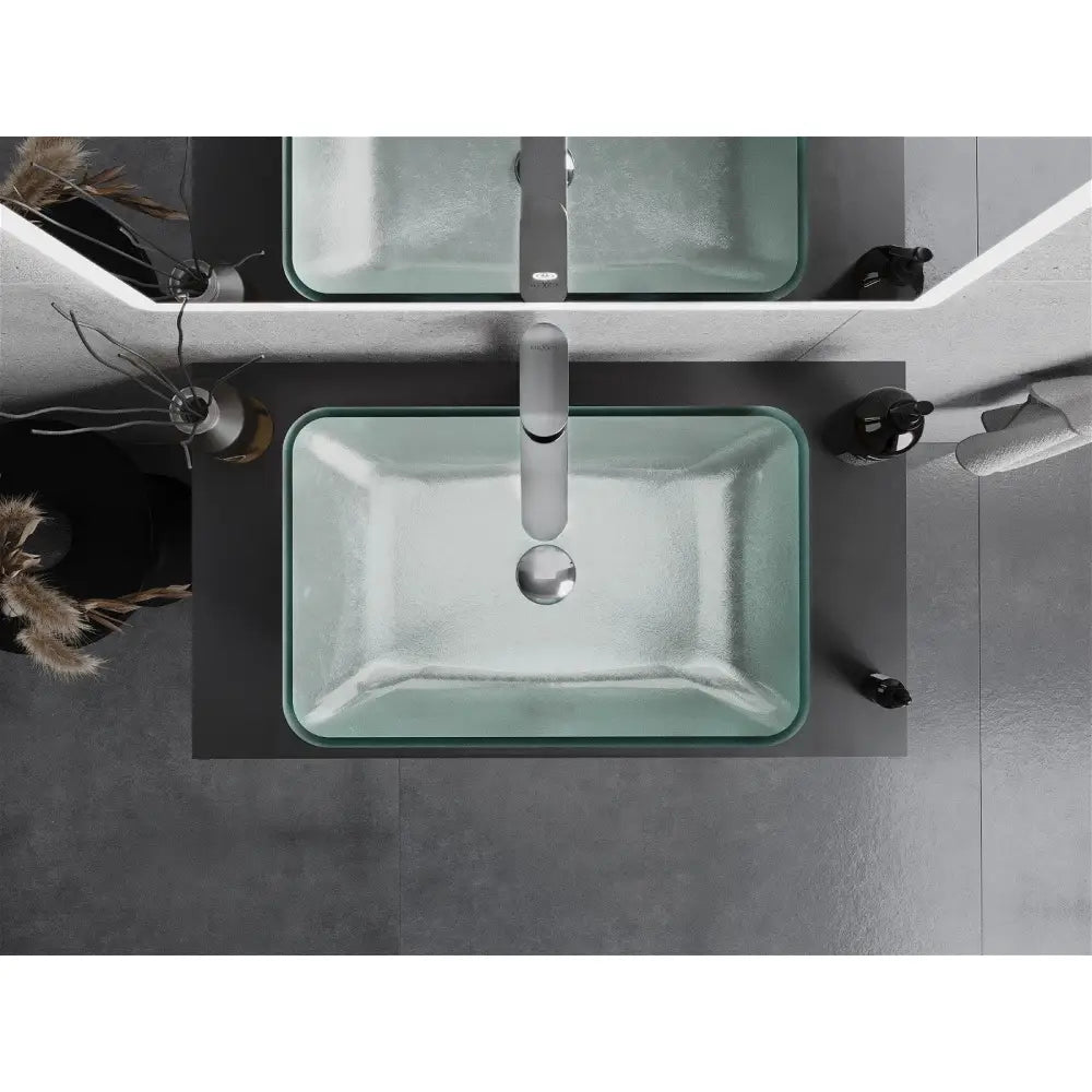 Mexen Megan Glasservant for Benkeplate 56x36 Cm Sølv