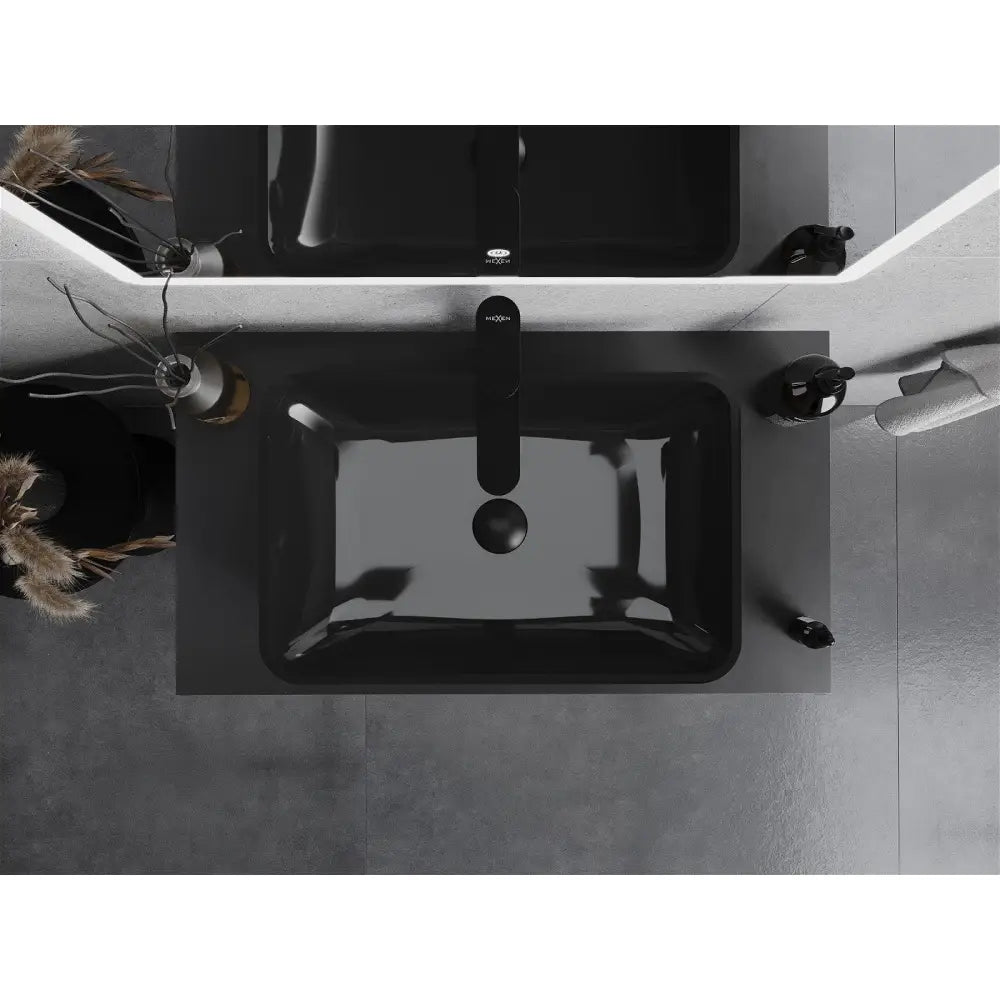 Mexen Megan Glasservant for Benkeplate 56x36 Cm Svart