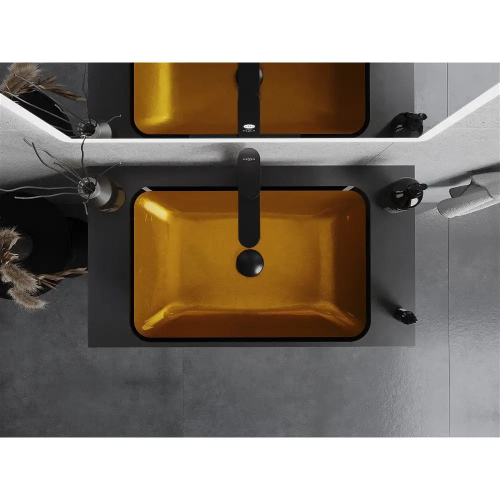 Mexen Megan Glasservant til Benkeplate 56x36 Cm Gull